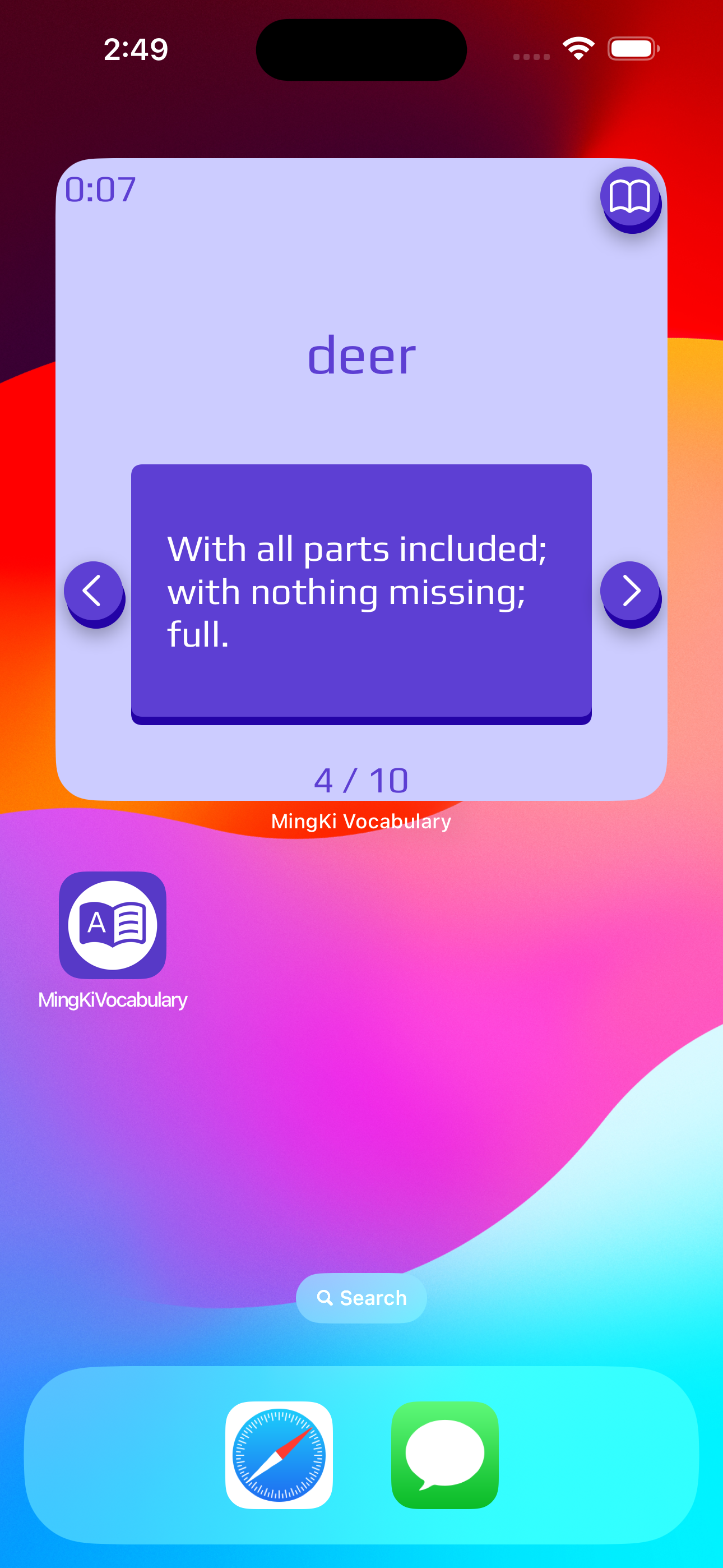 Mídia 9 de Jogos de vocabulário Mingki - Jogue jogos de palavras em widgets