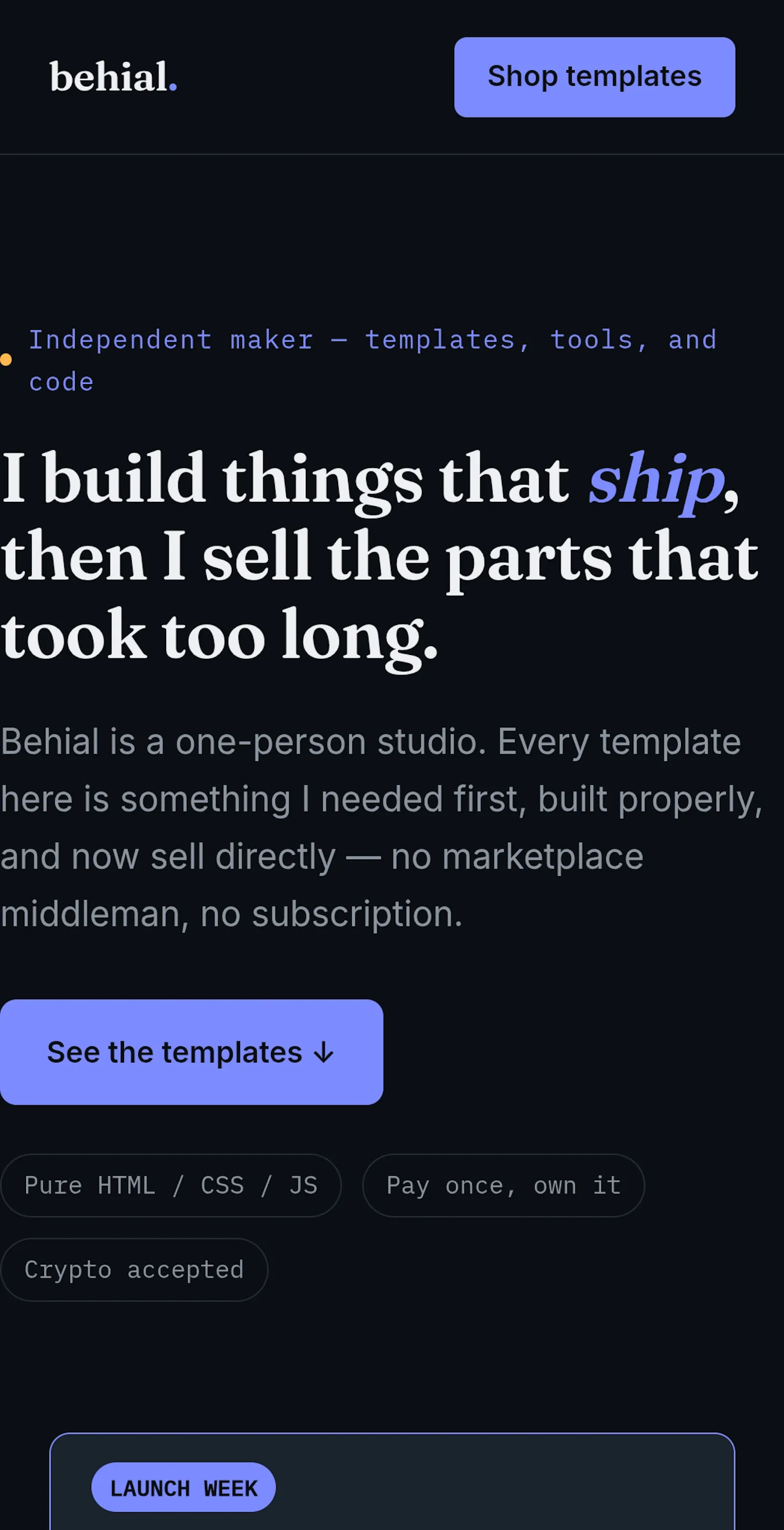 Behial screenshot 1