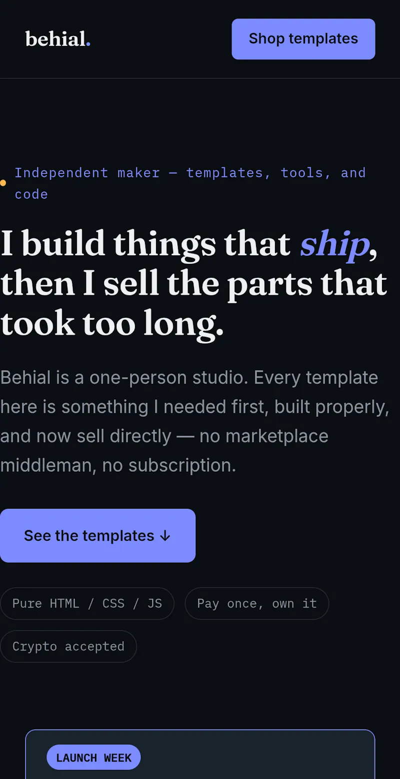 Behial screenshot 1