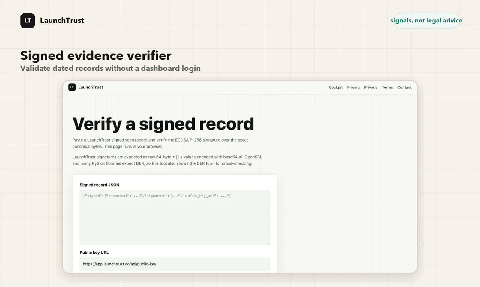 LaunchTrust screenshot 2