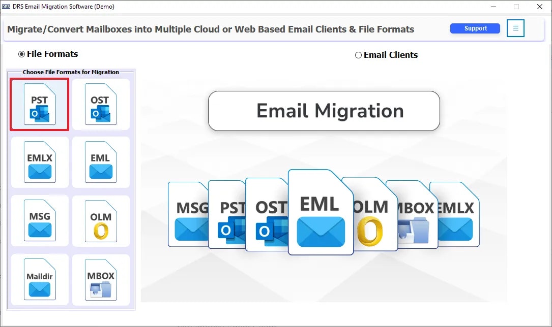 MigrateEMails E -posta Migrator - Posta Kutusu Verilerinizi 99 Biçime Geçirecek Yenilikçi Araç medya 2