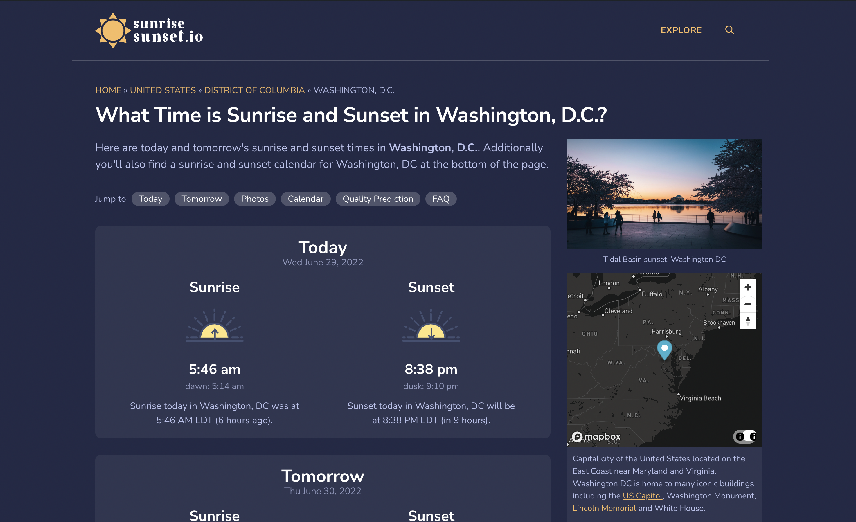 SunriseSunset.io media 1