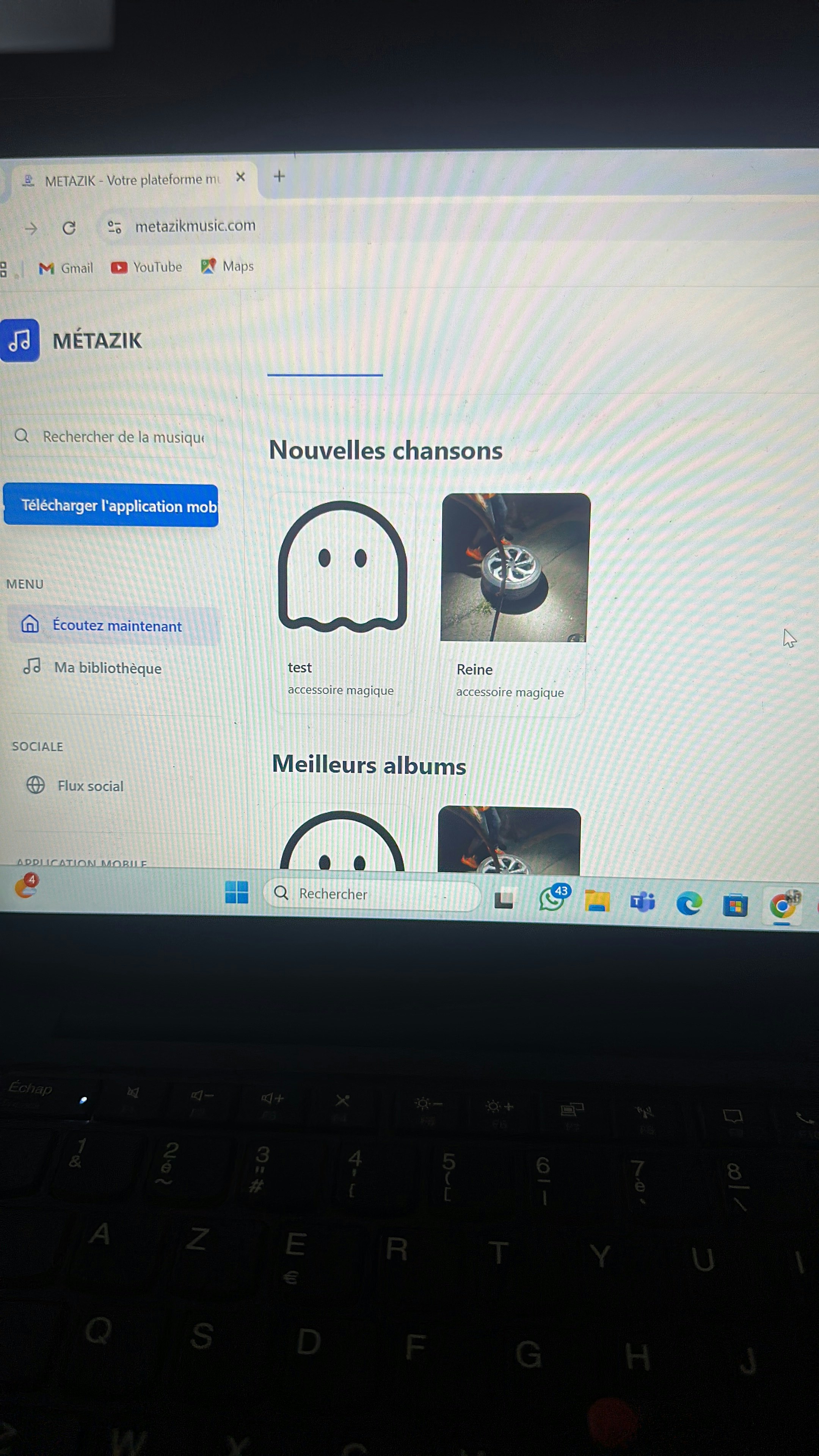METAZIK — Platform for artists & music - Screenshot 5 showing product features and functionality