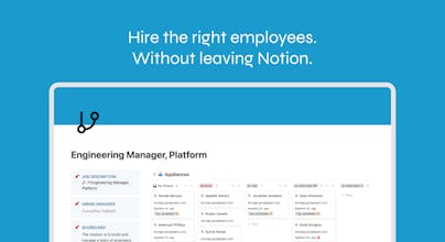 Hiring OS for Notion gallery image