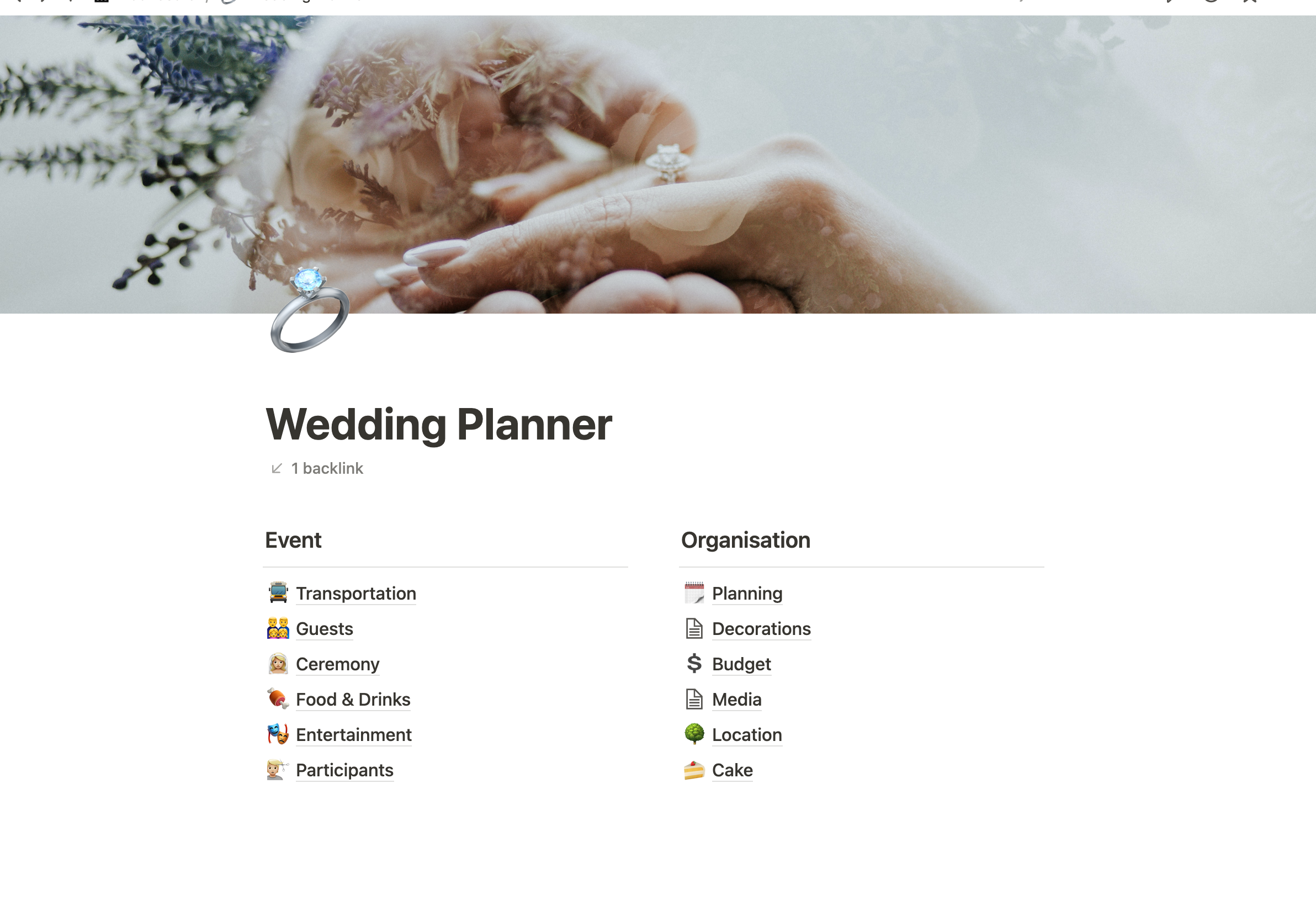 Wedding Planner for Notion-eers gallery image