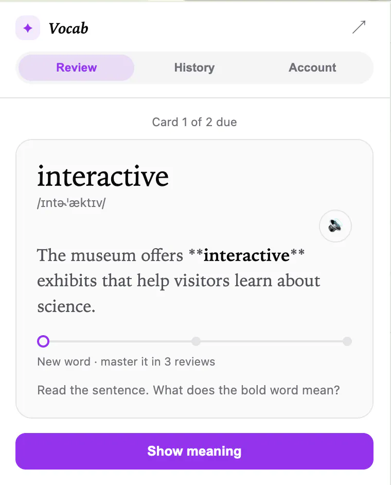 Vocab Flashcards gallery image