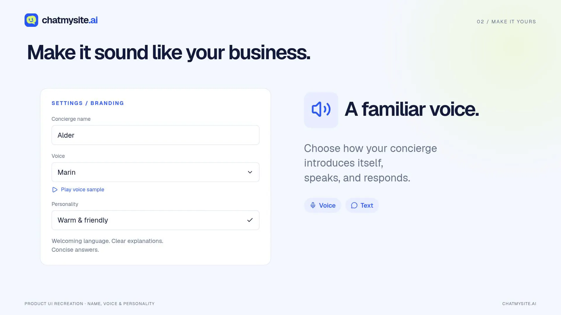 ChatMySite gallery image