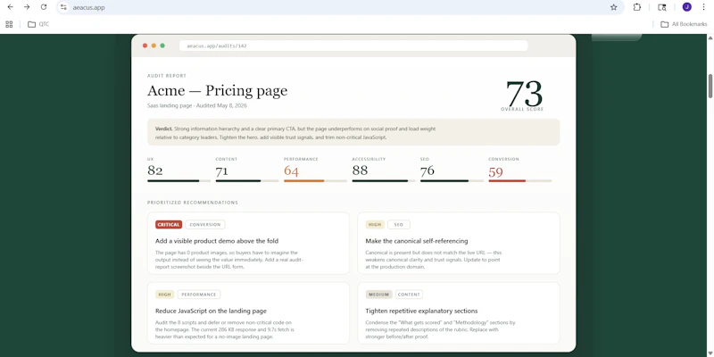 Aeacus screenshot 2