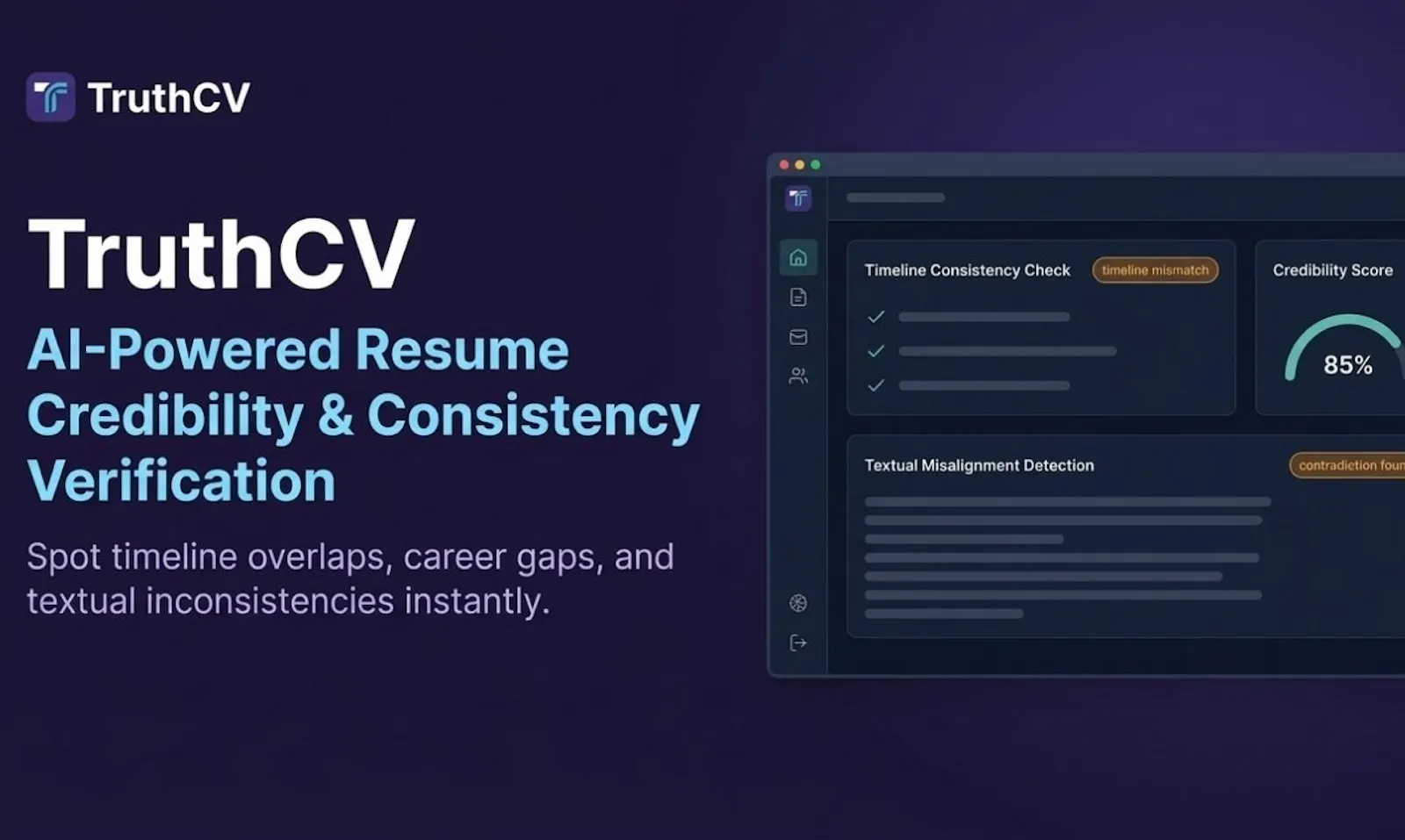 TruthCV screenshot 1