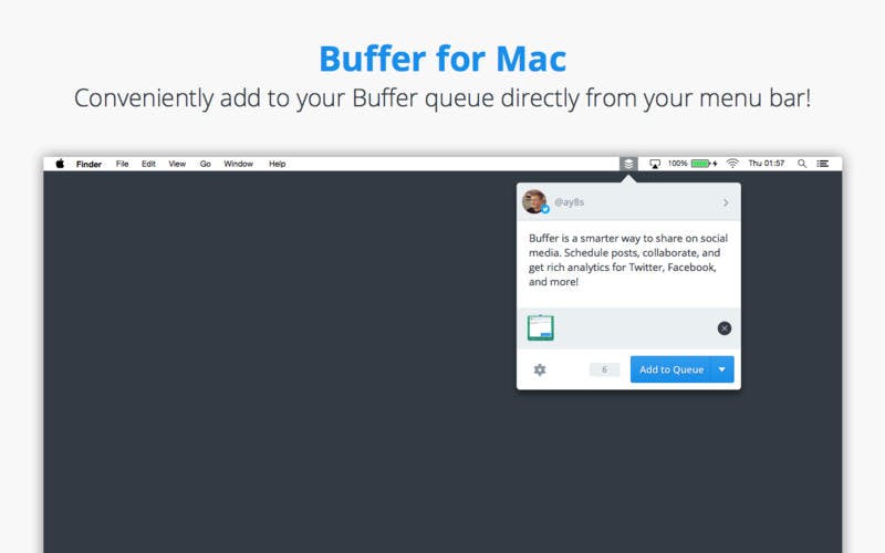 Buffer for Mac media 1