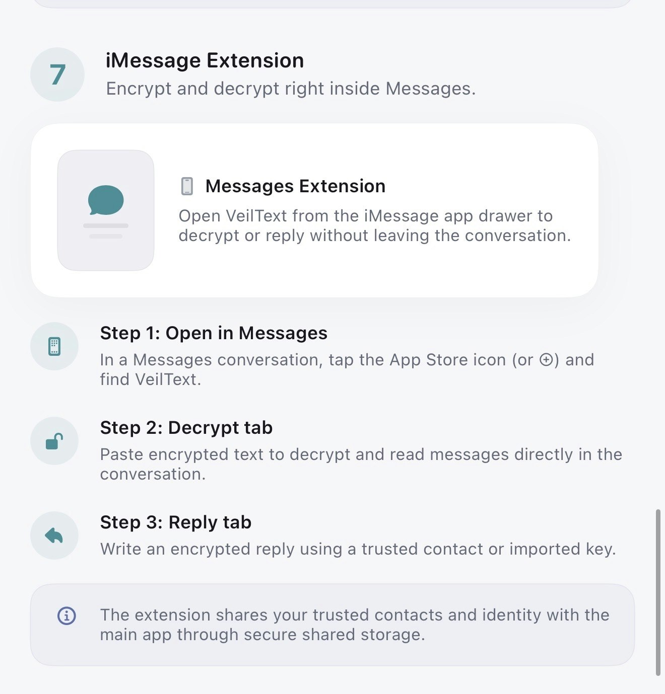 Veiltext Encrypt anything Send anywhere. gallery image