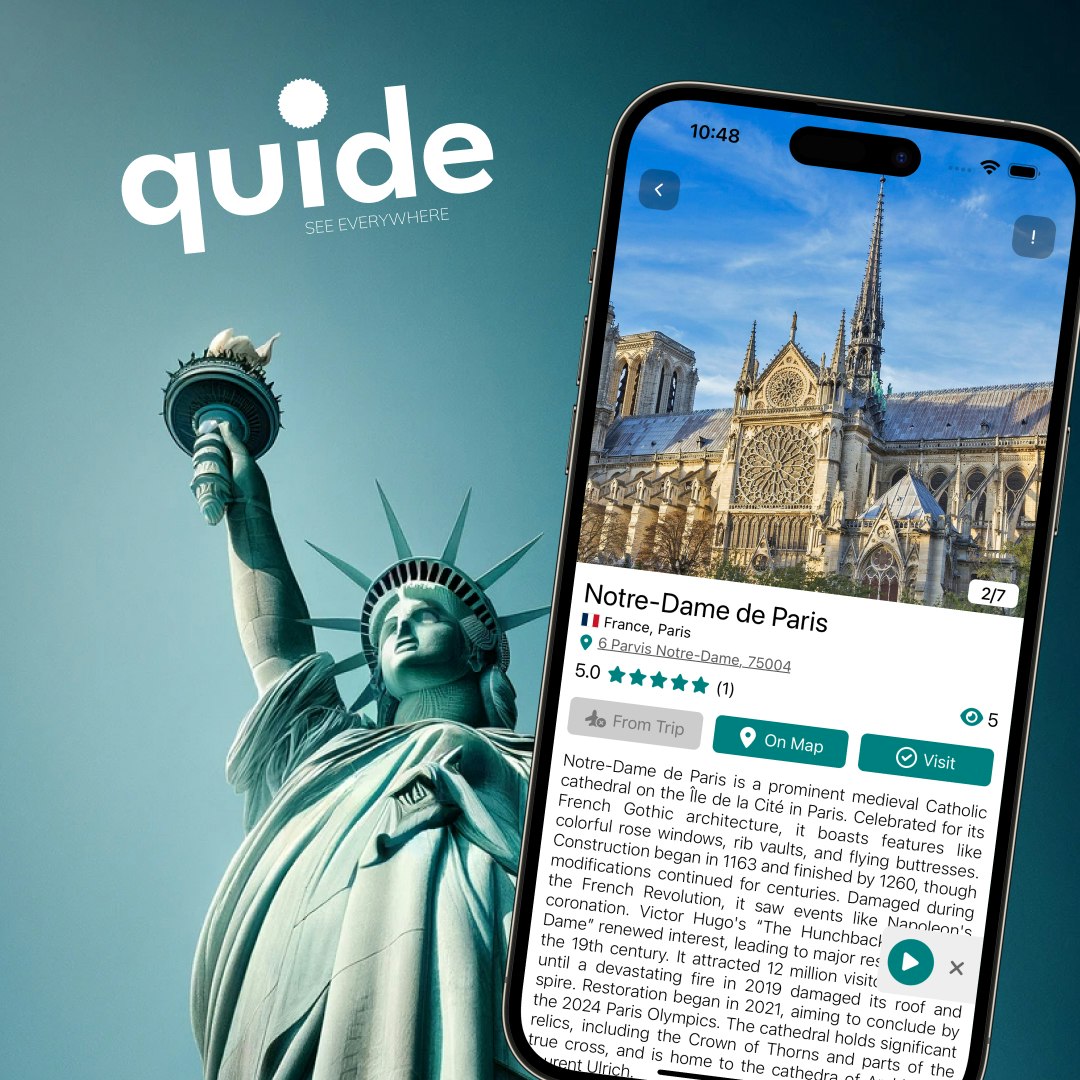 startuptile QuideApp - Travel Guide-Travel app with audio guides for landmarks and cultures.