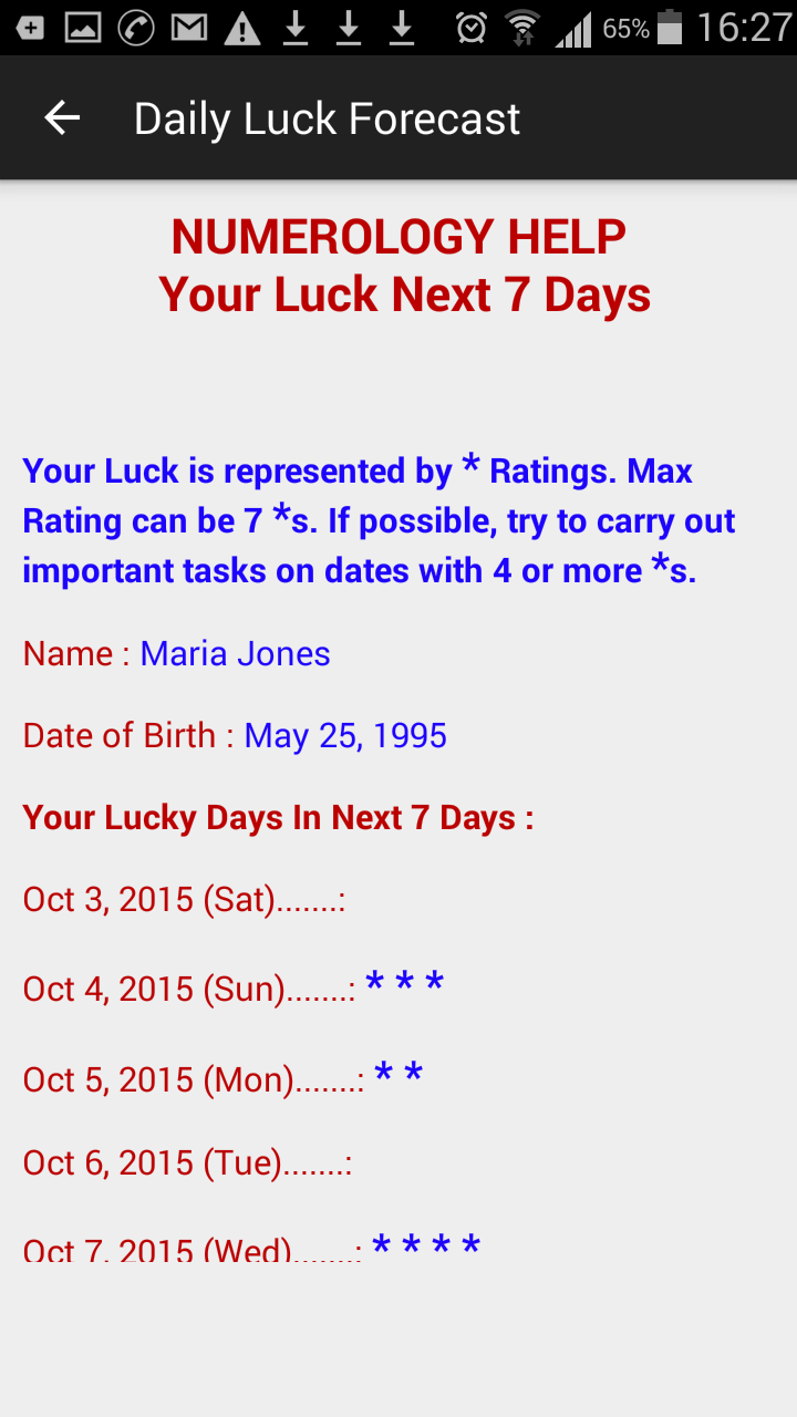 Daily Luck Forecast gallery image