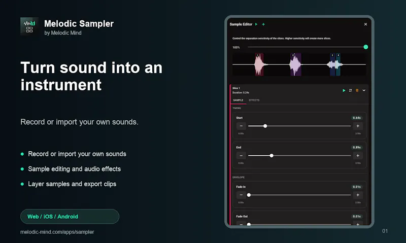 Melodic Sampler screenshot 1