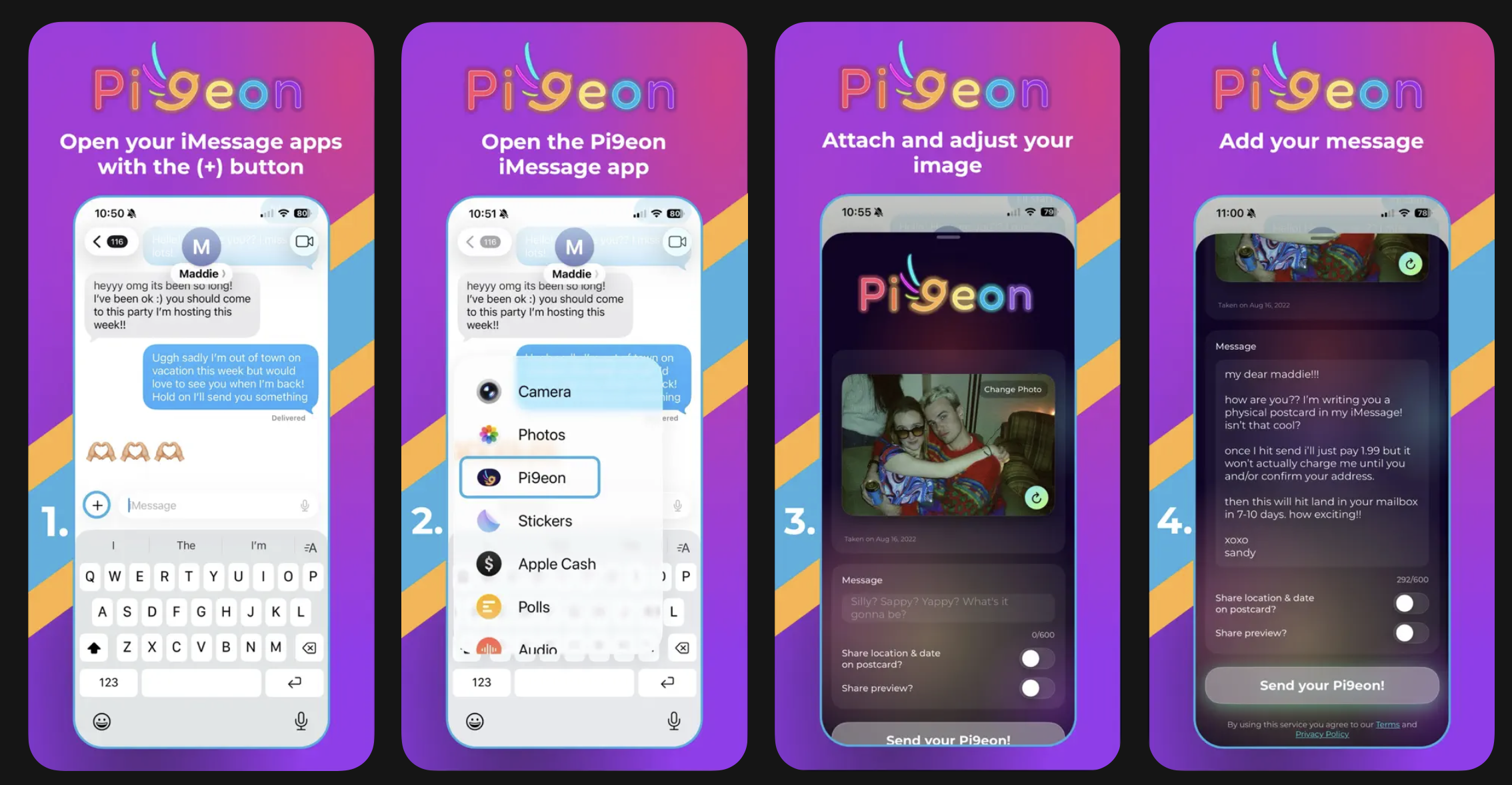 Pi9eon - Main screenshot showing features and interface
