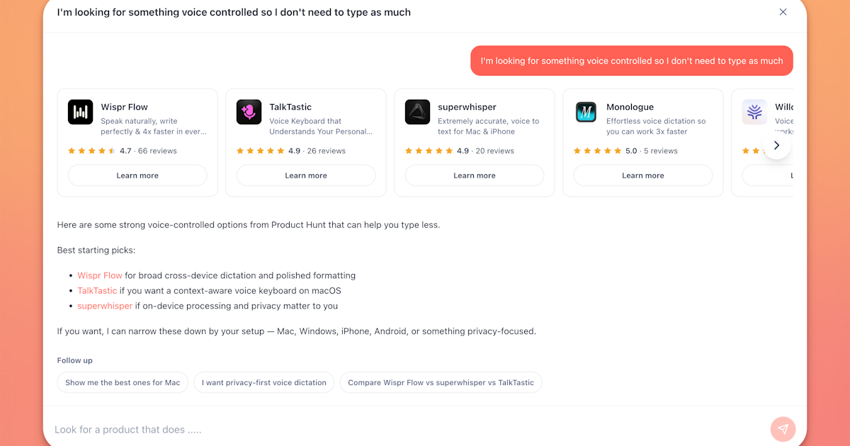 Ask Product Hunt AI