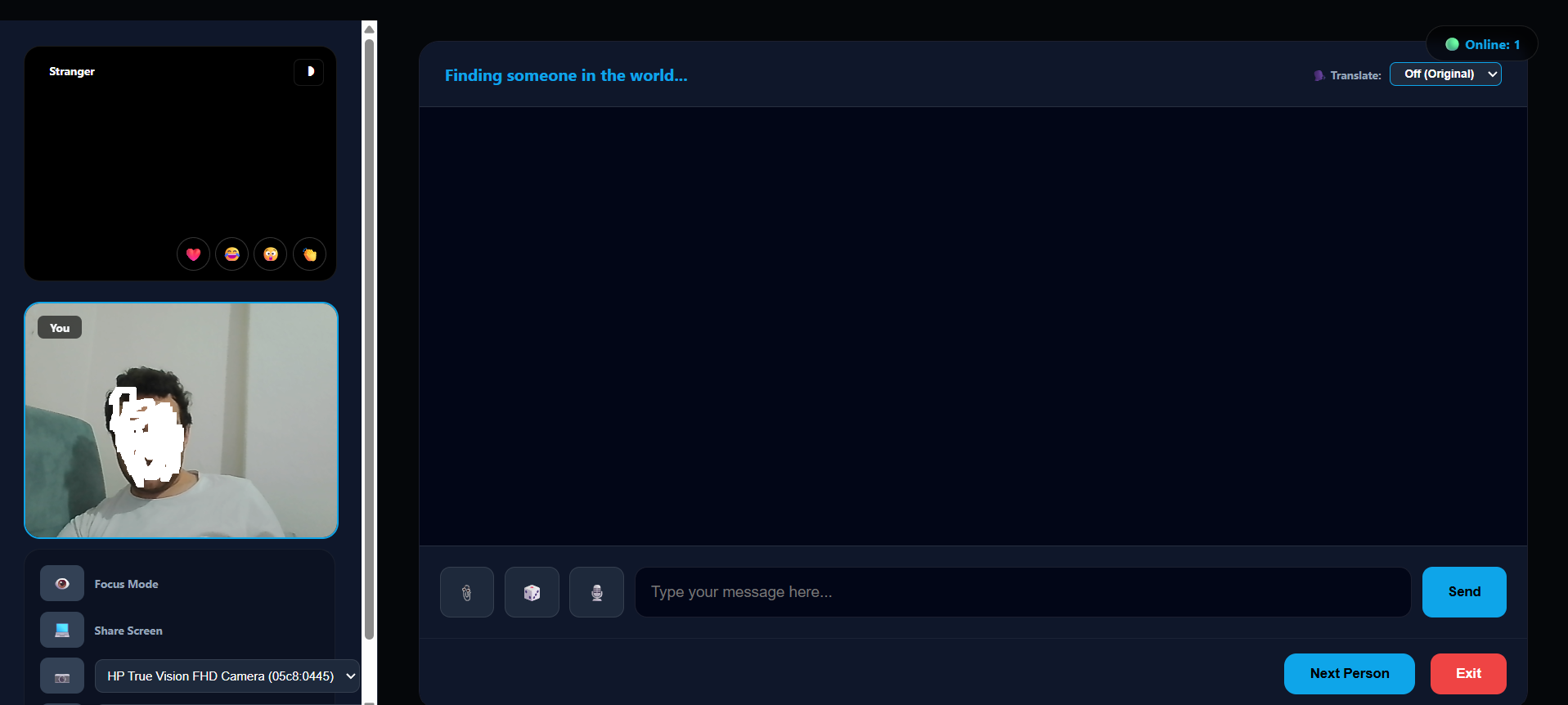 VChatlive - Screenshot 2 showing product features and functionality