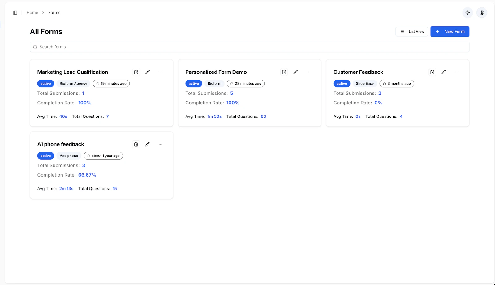 Rioform screenshot 3
