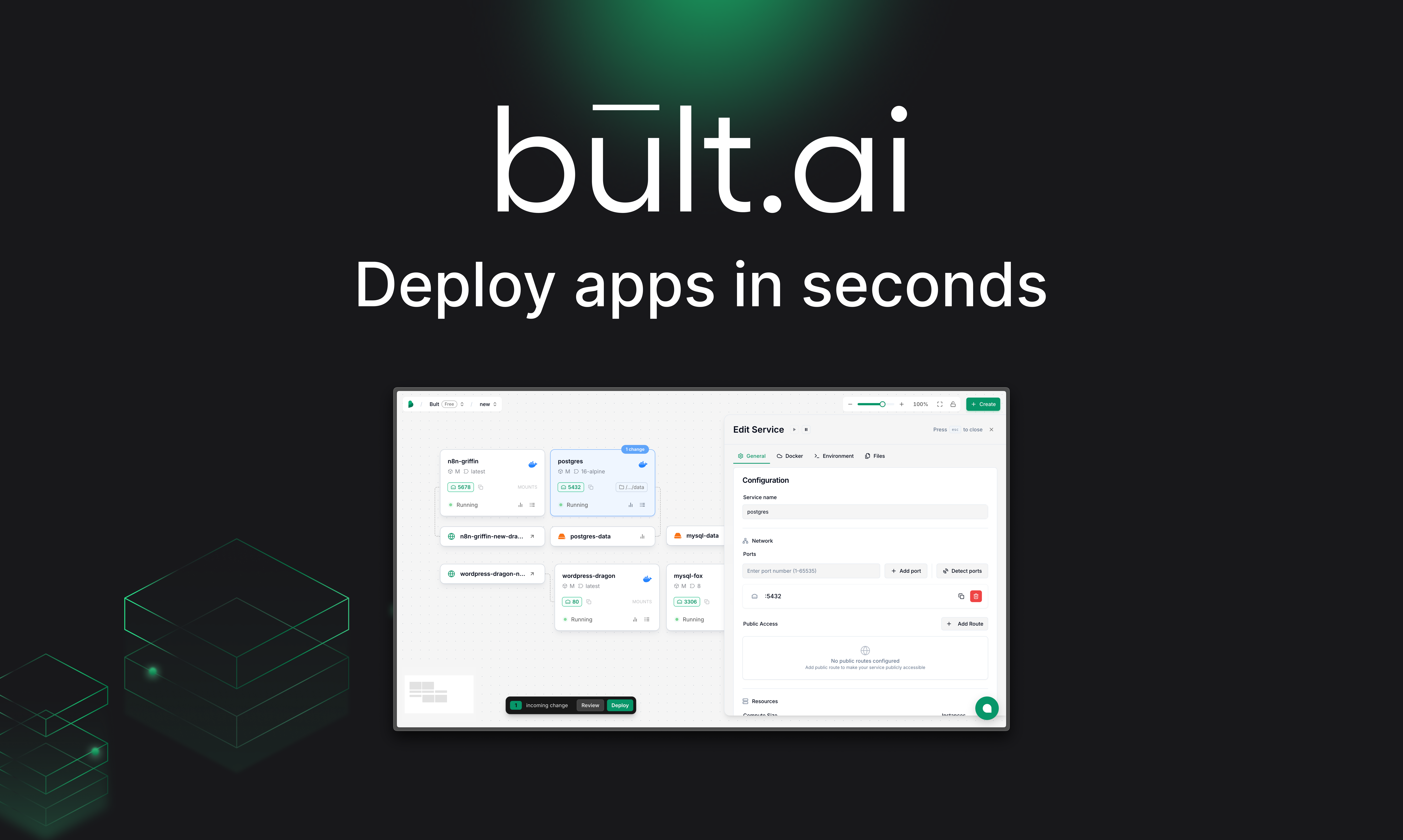 Bult.ai - सेकंड में किसी भी ऐप को तैनात करें, कोई DevOps की आवश्यकता नहीं है मीडिया 2
