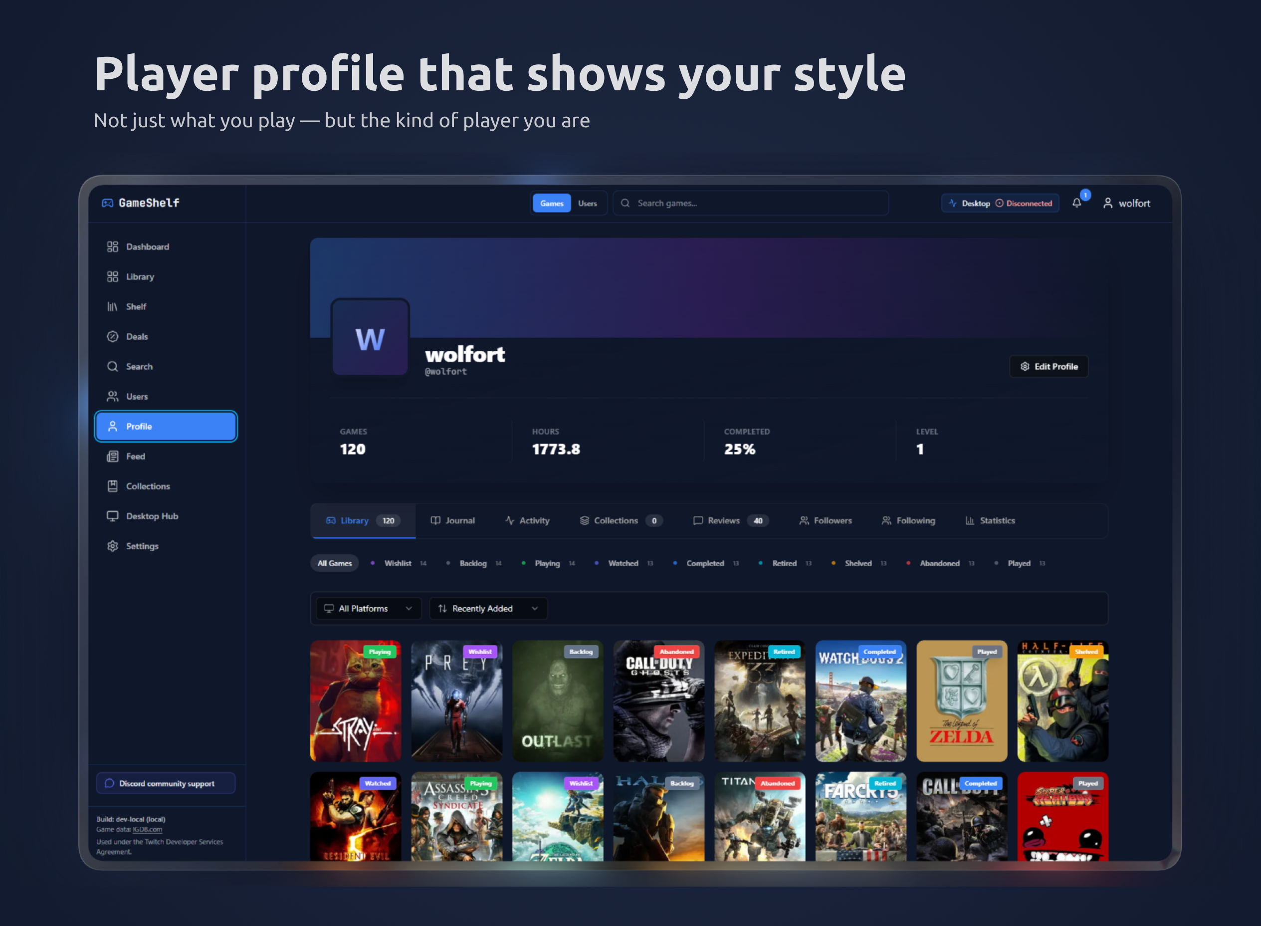 GameShelf - Screenshot 5 showing product features and functionality