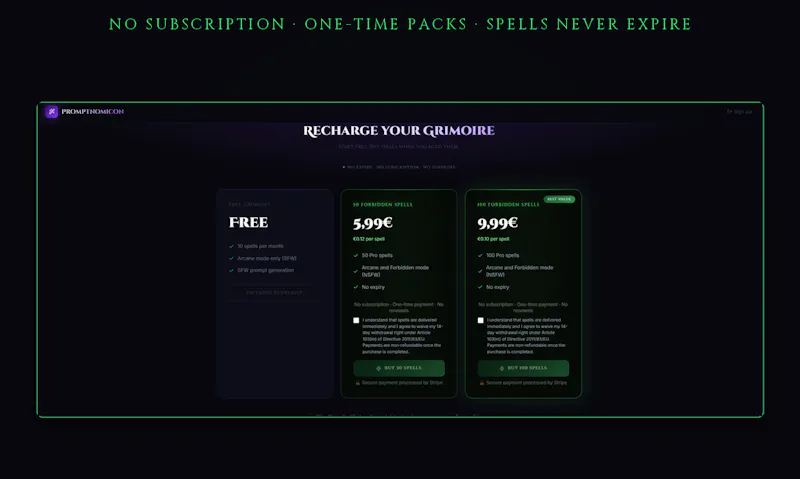 promptnomicon screenshot 5