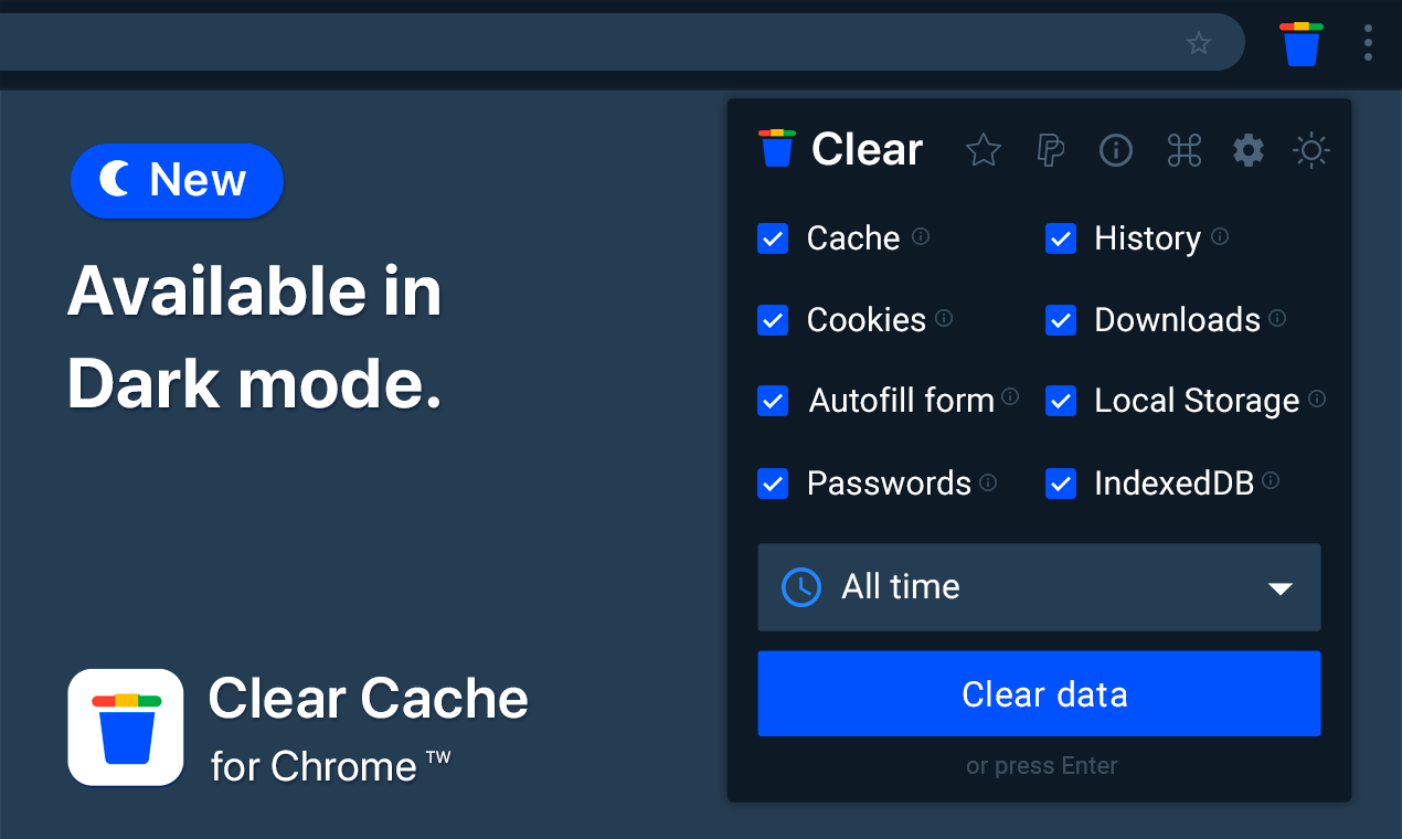 Clear Cache for Chrome gallery image