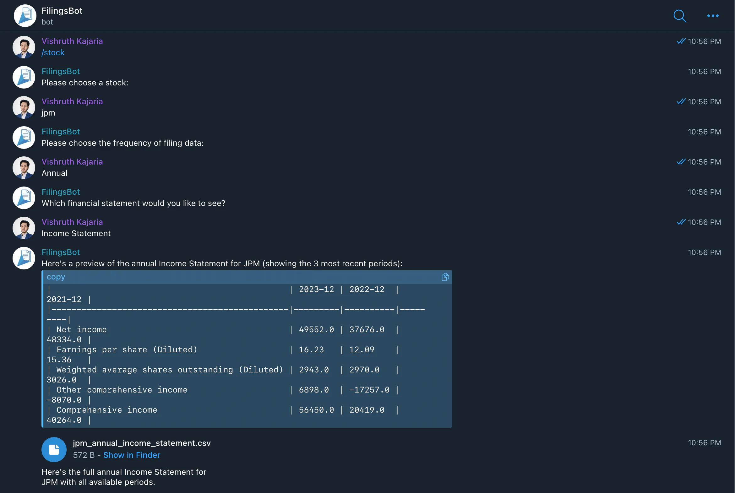FilingsBot gallery image