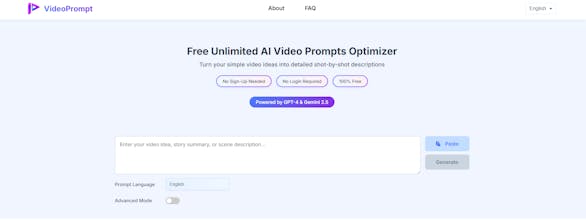 VideoPrompt Design gallery image