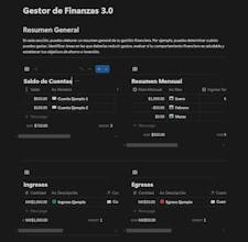 Gestor de Finanzas - Plantilla de Notion gallery image