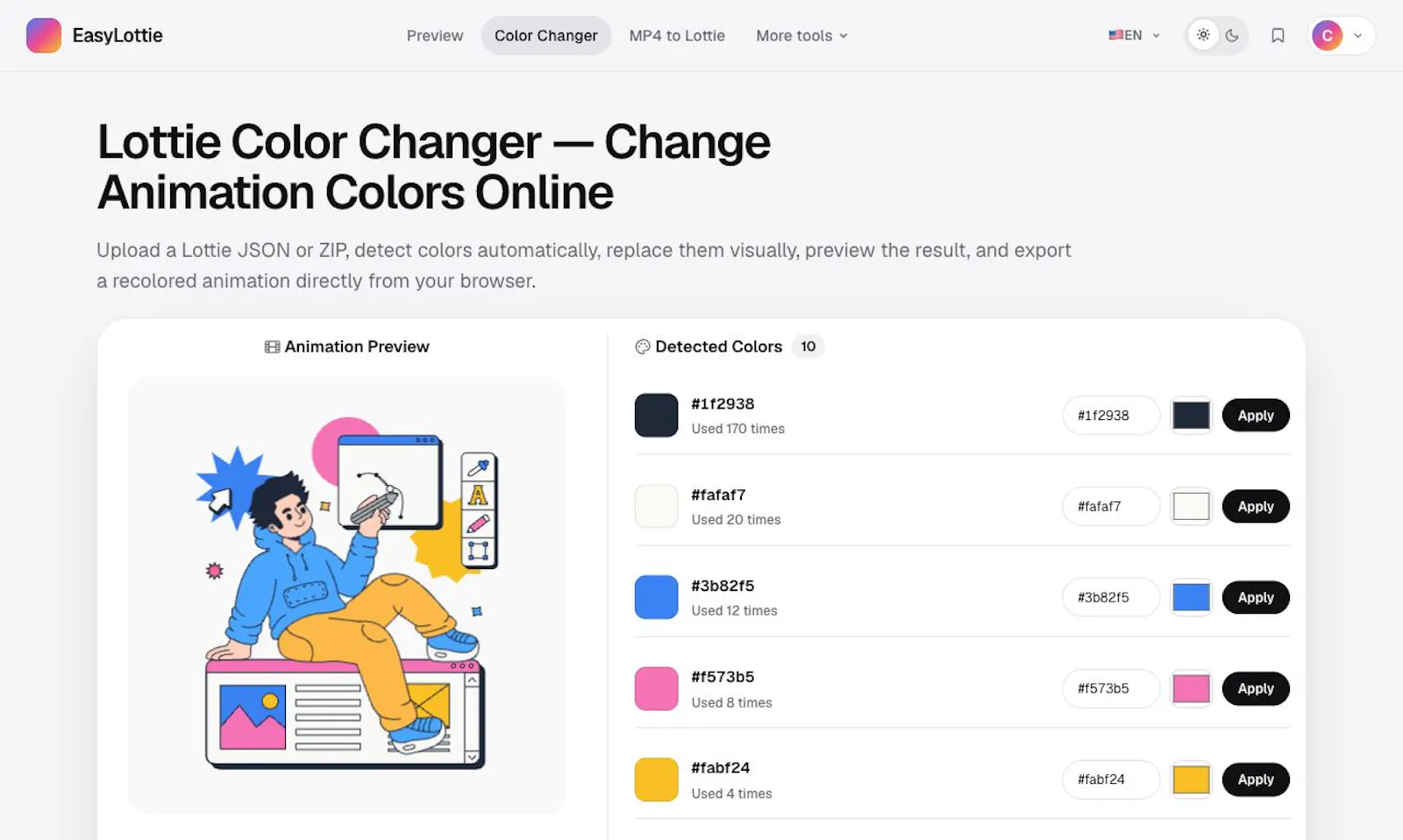 EasyLottie screenshot 2