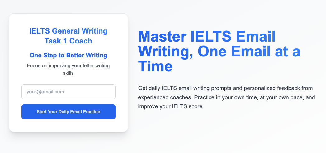 การฝึกเขียนจดหมาย IELTS ทุกวัน - การเขียน IELTS ประจำวัน: ฝึกฝนข้อเสนอแนะส่วนบุคคล media 1