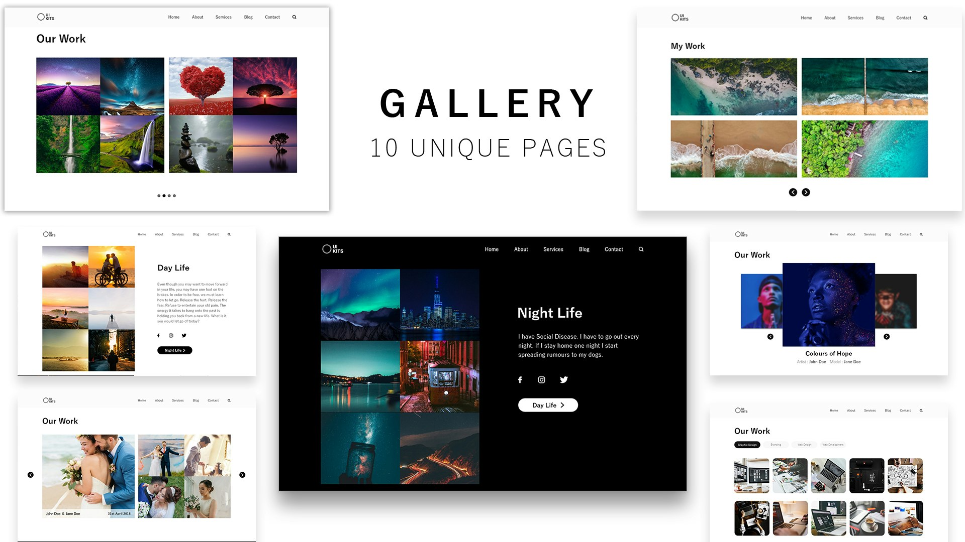 Squad Web UI Kit - Adobe XD UI Kit  gallery image