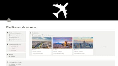 L'organisateur de vacances ultime Notion gallery image