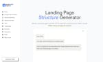 Landing Page Structure Generator image