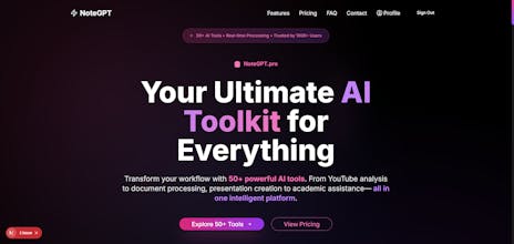 NoteGPT.pro - 50+ AI Tools gallery image