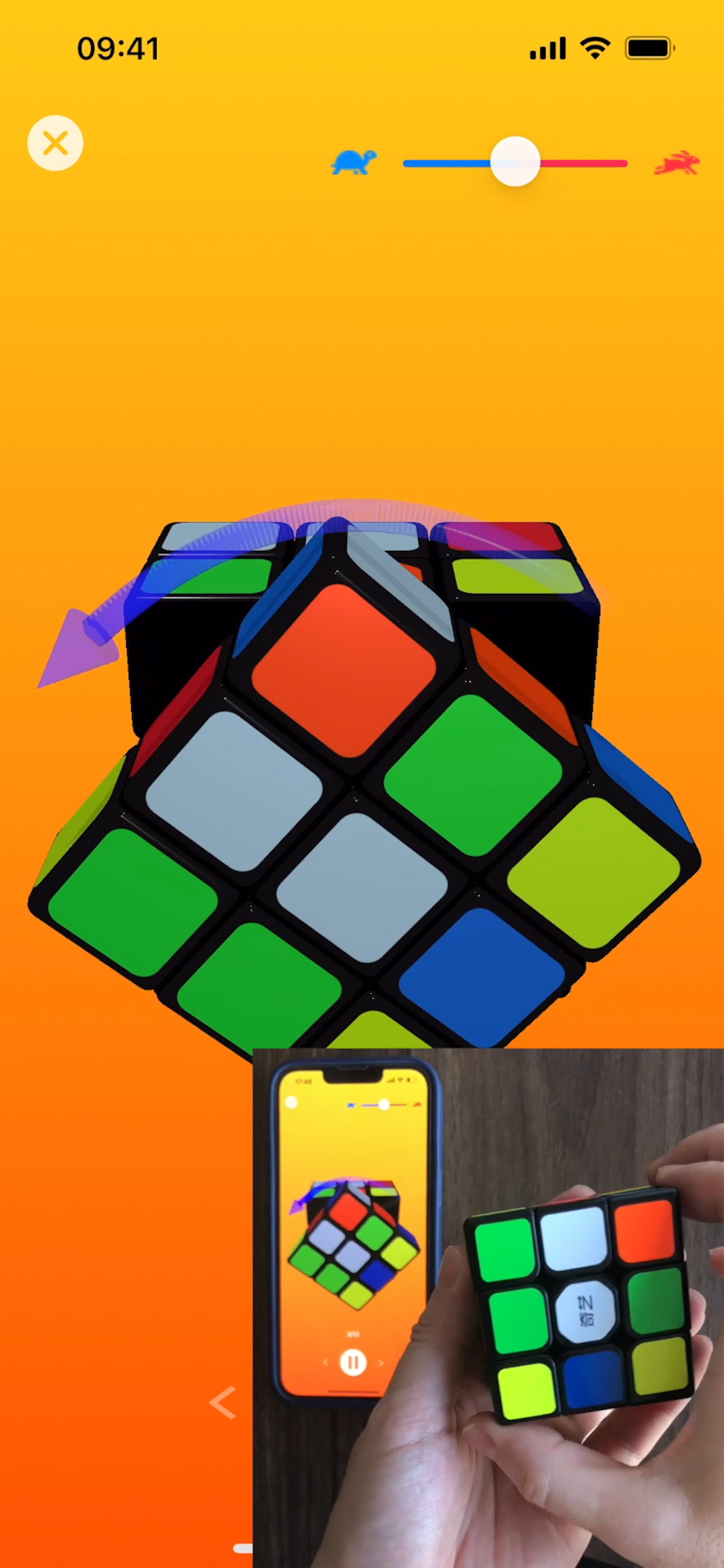 3D Rubik's Cube Solver - แก้ปัญหาลูกบาศก์ของรูบิคด้วยกล้อง iPhoneเล่น 3D Rubiks Cube! media 3
