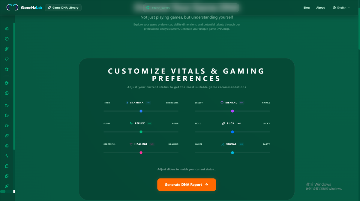 GameHzLab — Game DNA gallery image