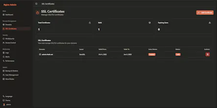 WAF - Advanced Nginx Management Platform gallery image
