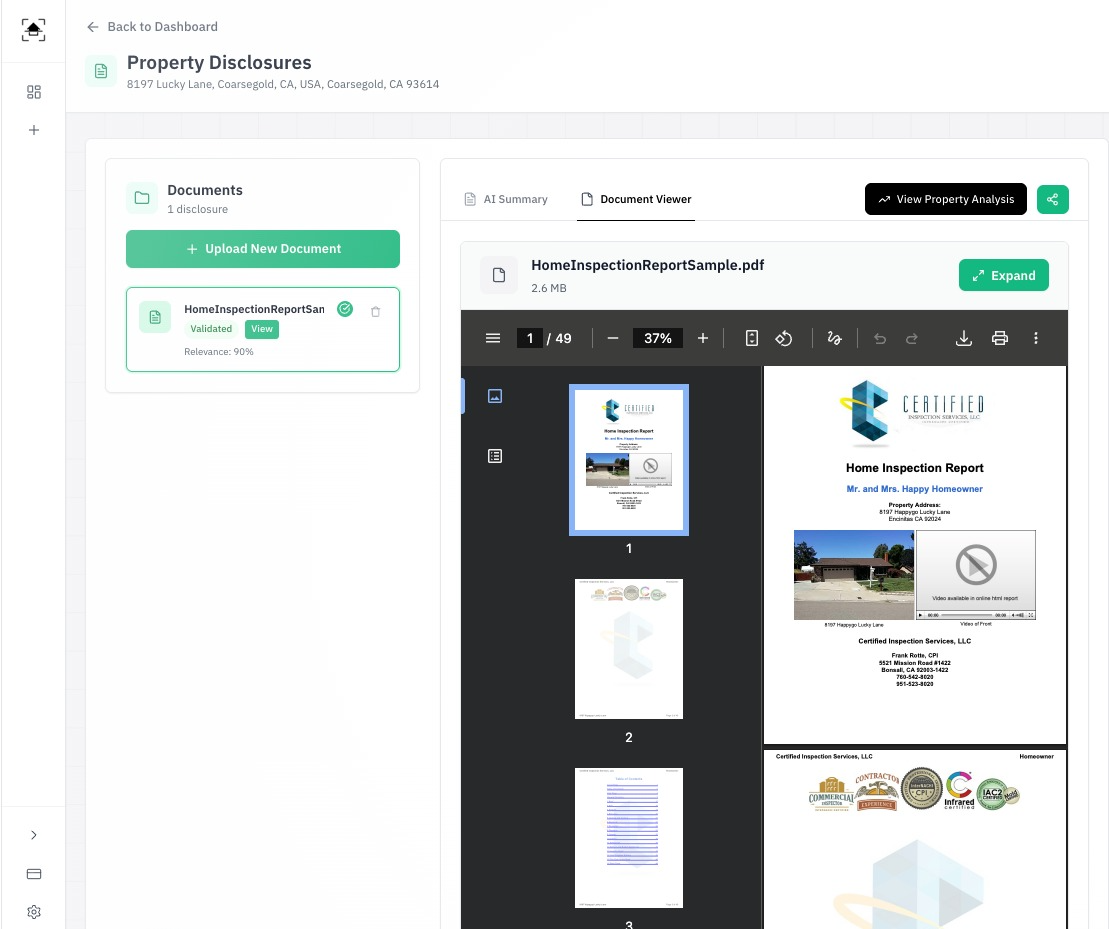 Truehouse AI: analyze home disclosures gallery image