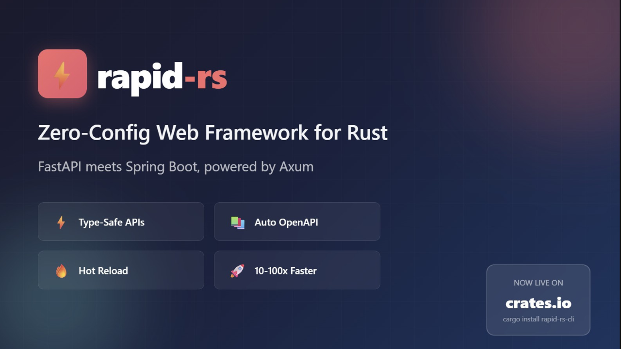 rapid-rs - Screenshot 2 showing product features and functionality