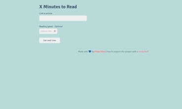 X Minutes to Read gallery image