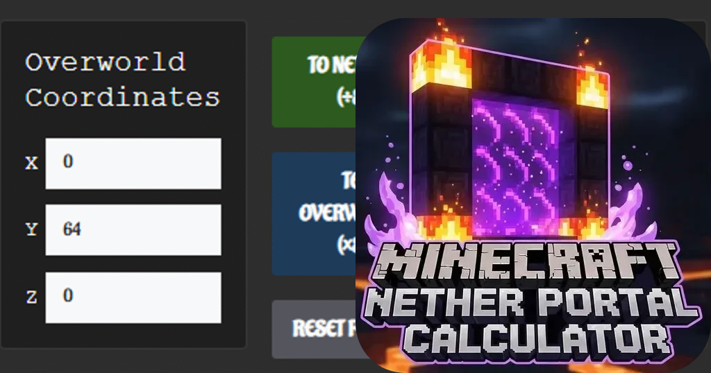 Nether Portal計算器 - 爪哇和3D距離的基岩 media 1