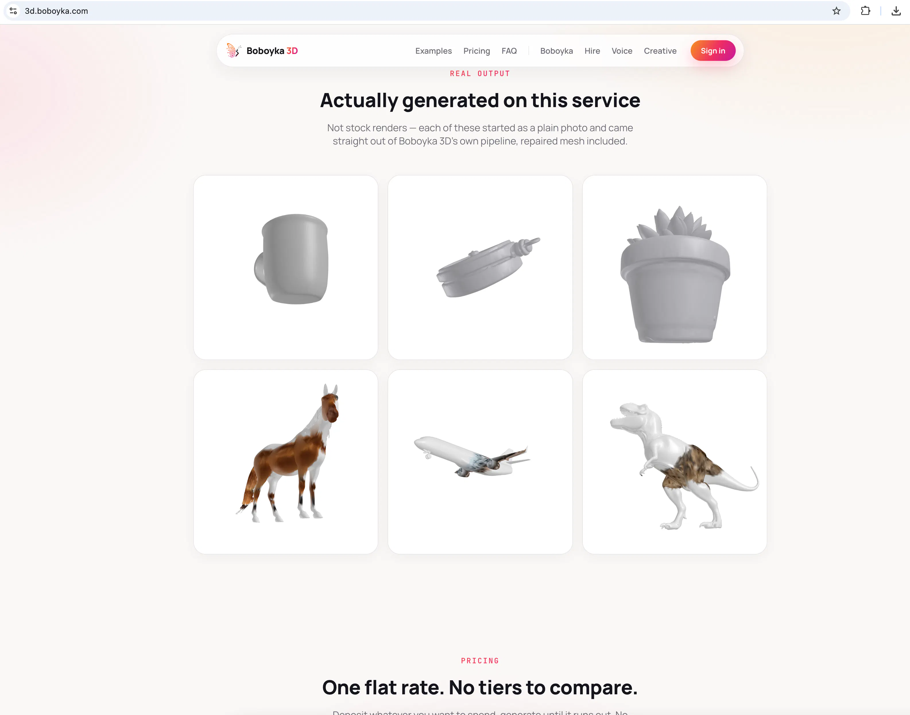Boboyka 3D - Img-to-3D generator API gallery image