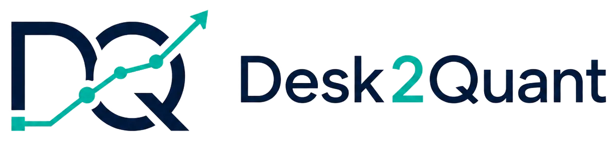 Desk2Quant Desk Simulator 제품 배너