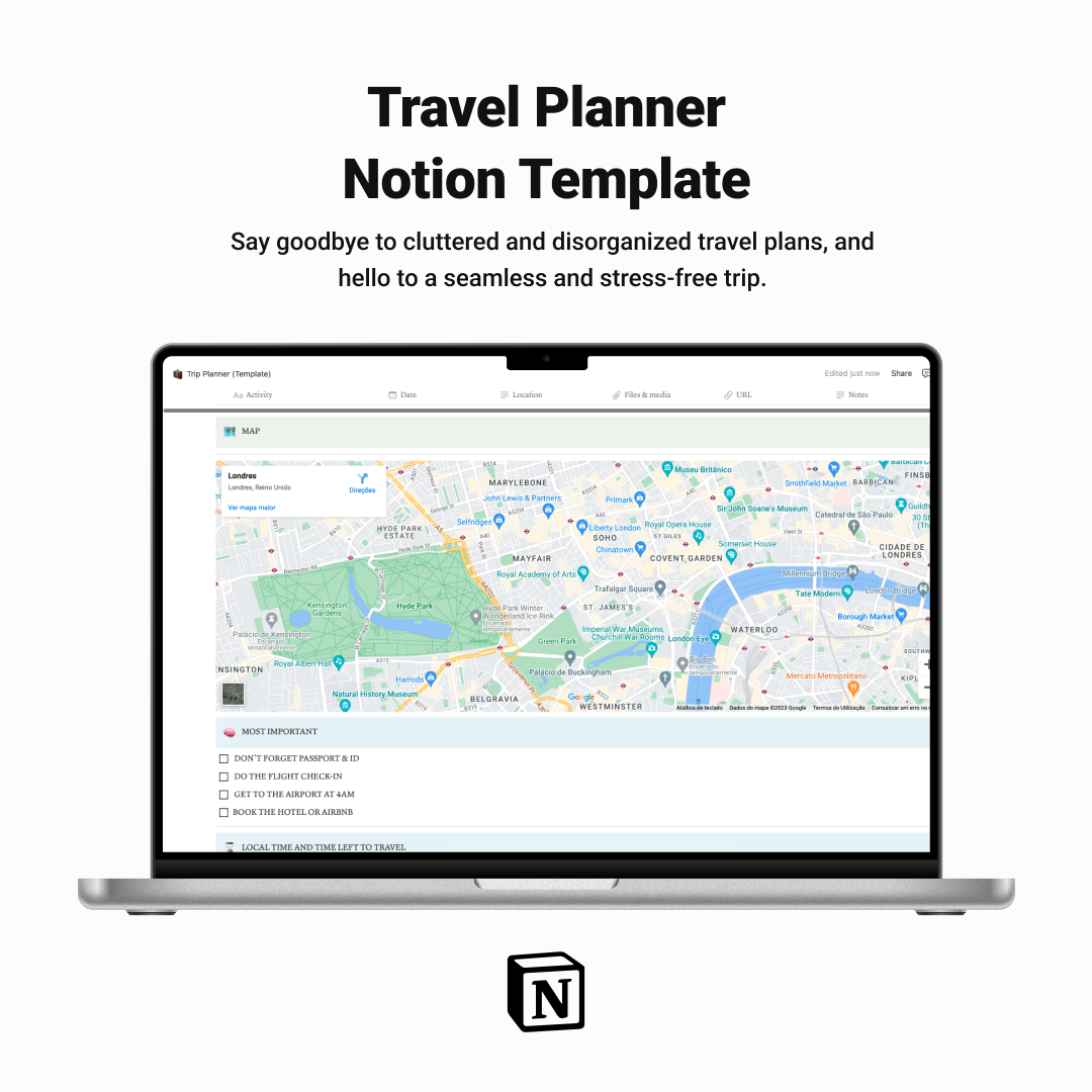 Travel Planner - Notion Template