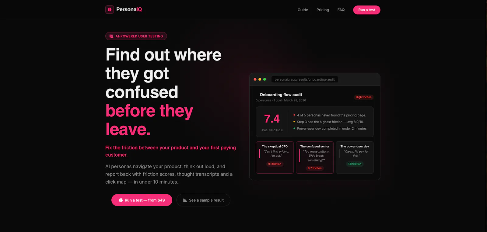 PersonaIQ screenshot 2
