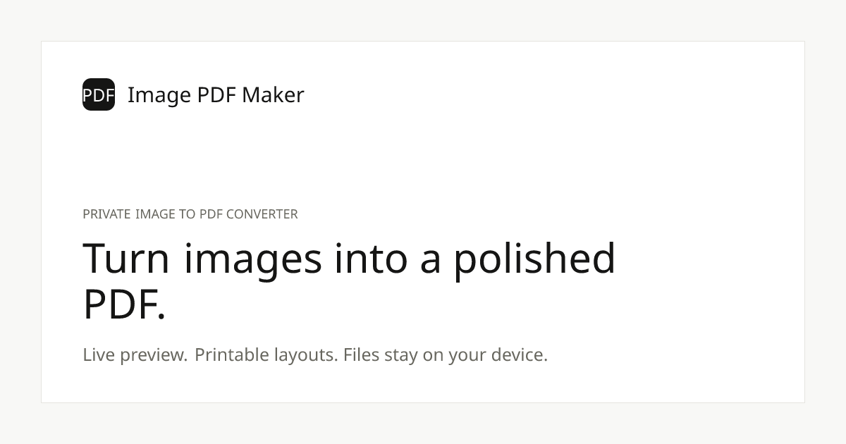 Image PDF Maker gallery image