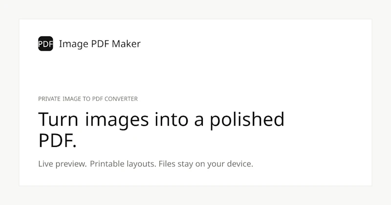 Image PDF Maker screenshot 1