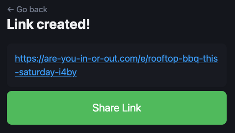 Pain-free group text RSVPs - Screenshot 2 showing product features and functionality