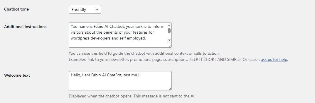 Fabio AI Chatbot gallery image